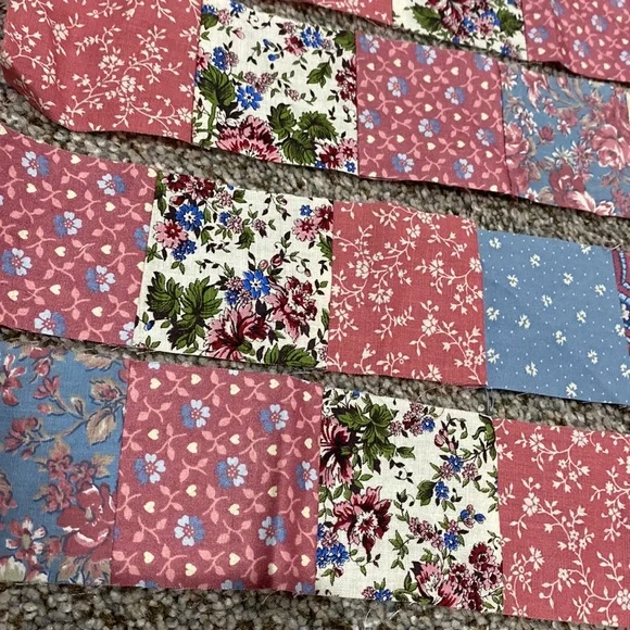 Vintage Colorful Quilting Fabric Squares & Strips! - Picture 5 of 7